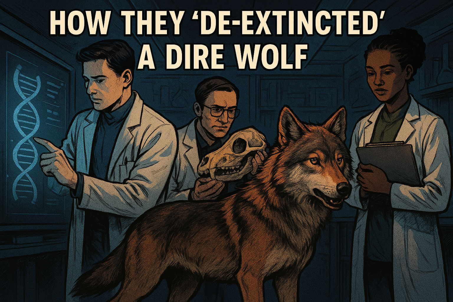 Here's how they "de-extincted" a Dire Wolf